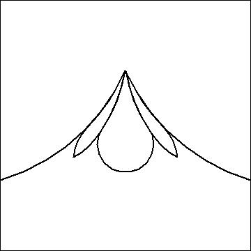 (image for) Feather and Point Triangle 2 p2p-L04230*